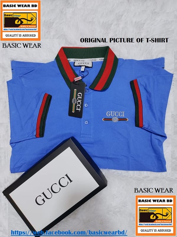 Rich results on Google's SERP when searching for 'gucci polo shirts'
